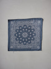 Load image into Gallery viewer, Faded Paisley Navy Made in USA Bandana
