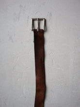 Load image into Gallery viewer, Dark Brown Leather Belt - 30&quot;- 32&quot;
