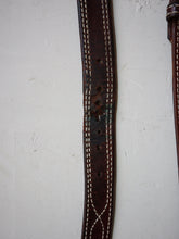 Load image into Gallery viewer, Stitched Brown Leather Belt - 34&quot; - 36&quot;
