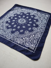 Load image into Gallery viewer, Paisley Navy Bandana
