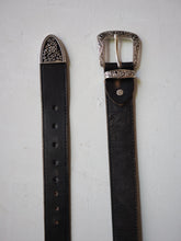 Load image into Gallery viewer, Black Western Belt - 26&quot;- 32&quot;
